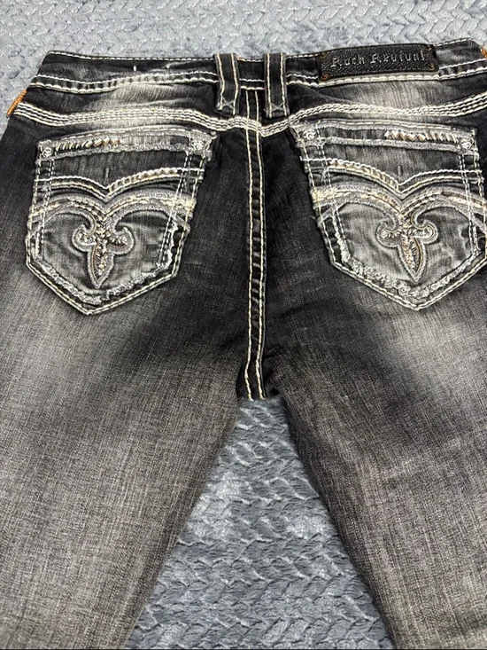 Rock Revival Black Faded Slim Stretch Women’s Jeans - Picture 8 of 9